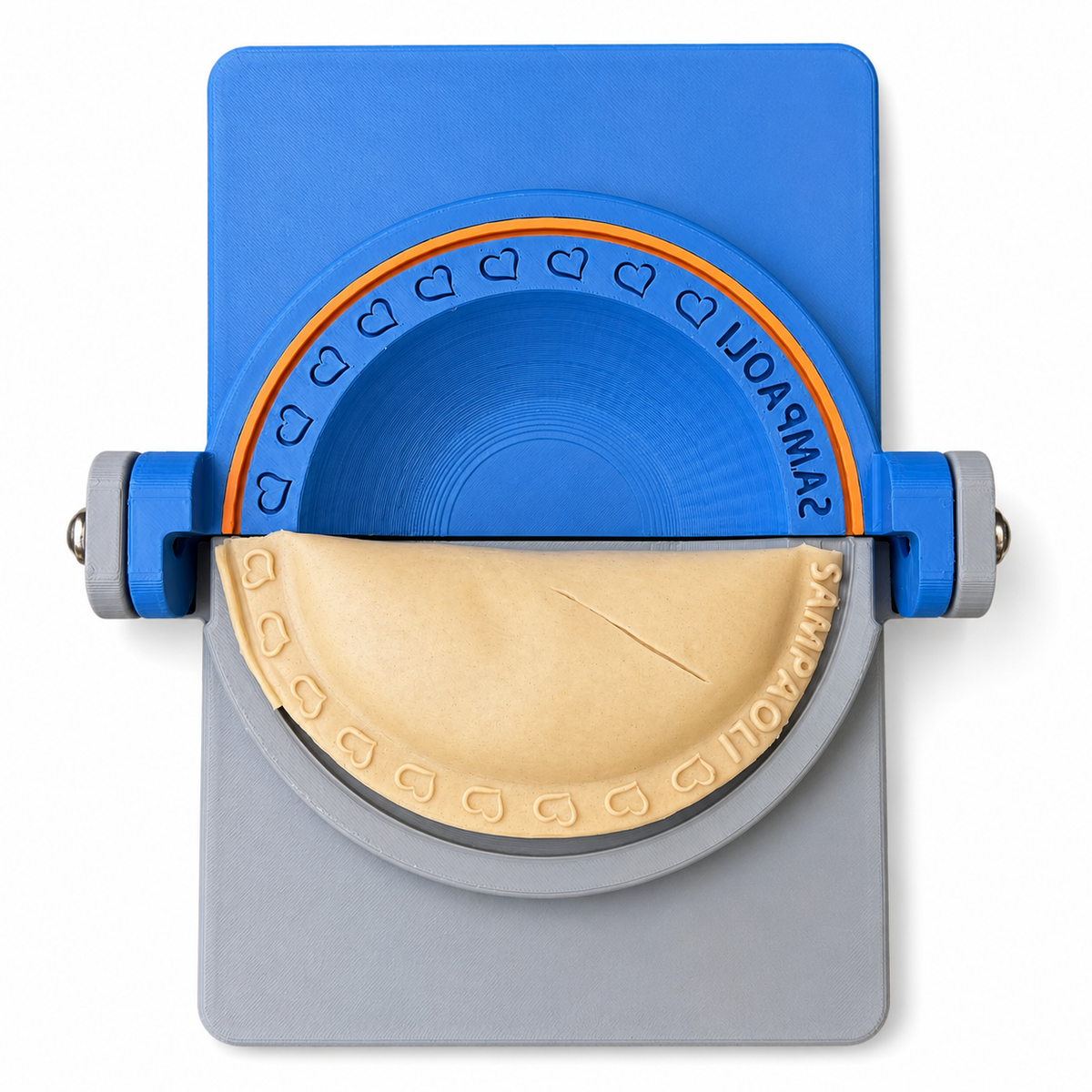 SAMPA Custom Name or Logo Empanada Press, Heart Crimp