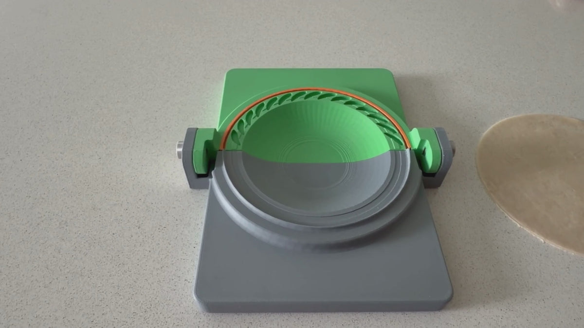 SAMPA Traditional Crimp Empanada Press with Built-In Cutter